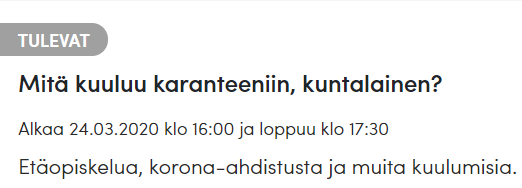 Terve Mieli: Anonyymiä ryhmäkeskustelua kuntalaisille
